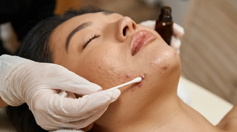 Anti-acne facial treating congestion and breakouts