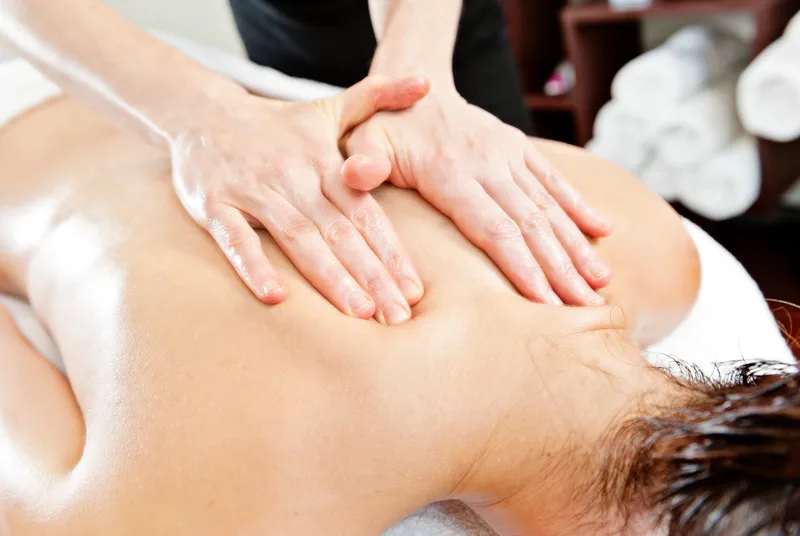 Relaxing Swedish massage with flowing full-body strokes