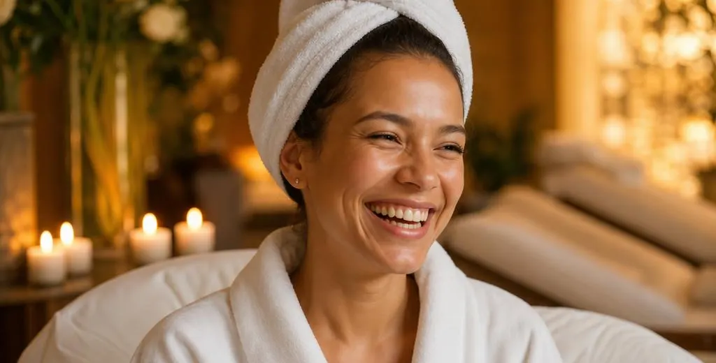 Relaxation lounge for first visit guests at Best Estie Day Spa